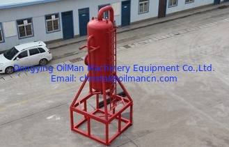 Equipamento de controlo de sólidos do campo de petróleo API pobre garoto Degasser, separador de gás de lama vertical