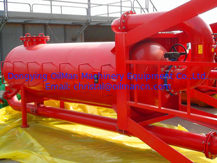 Equipamento de controlo de sólidos do campo de petróleo API pobre garoto Degasser, separador de gás de lama vertical