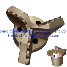 3 lâminas passo tipo 6-1/2 "carbono de tungstênio diamante PDC Drag Bit para perfuração de rocha