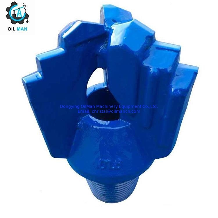 6 a 12 polegadas 3 asas passo de água poço de perfuração Drag Bit com carbono de tungstênio API 3 1/2 "Reg Pin Thread
