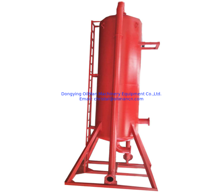 Equipamento de controlo de sólidos do campo de petróleo API pobre garoto Degasser, separador de gás de lama vertical